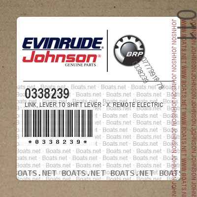 0338239 LINK, Lever to shift lever - X. Remote Electric Models