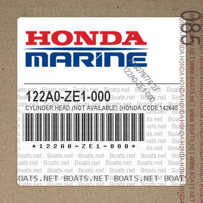 122A0-ZE1-000 CYLINDER HEAD (NOT AVAILABLE) (Honda Code 1426451). | Use up to Engine SN 1206239.