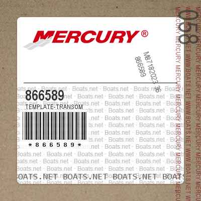 Mercury 866589 - TEMPLATE-TRANSOM | Boats.net