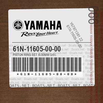 61N-11605-00-00 PISTON RING SET (0.50MM O/S)