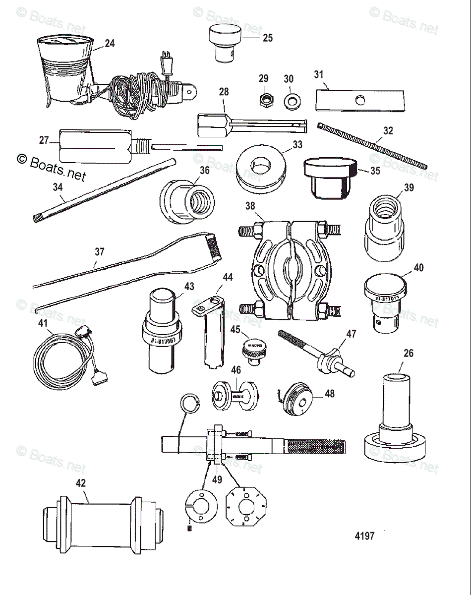 Mercury Outboard 40hp Oem Parts Diagram For Tools (2) 