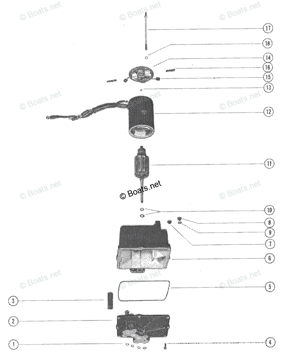 Mercury Outboard 150HP OEM Parts Diagram for Hydraulic Pump Assembly