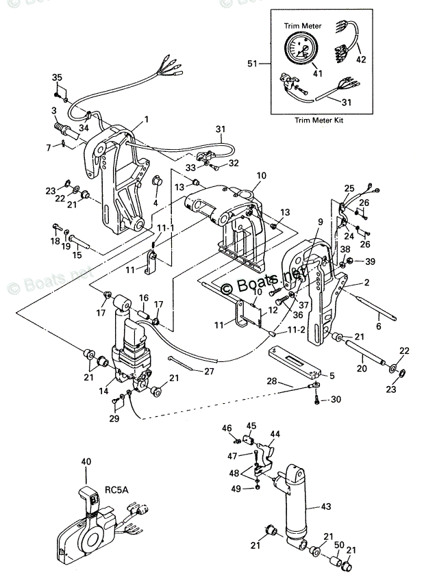 Tohatsu 2002 MFS30A - 4 Stroke Tohatsu OEM Parts Diagram for Gas Assist