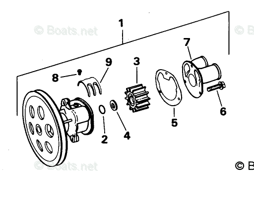 OMC Sterndrive 5.80L 351 CID V8 OEM Parts Diagram for WATER OMC Sterndrive 5.80L 351 CID V8 OEM Parts Diagram for WATER