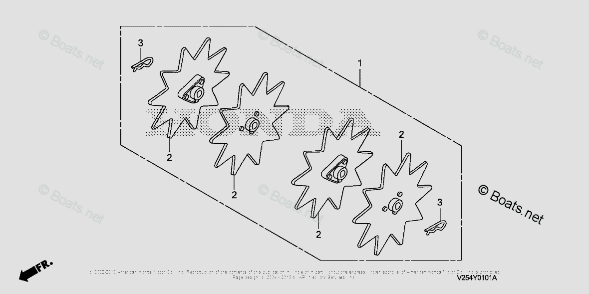 Honda Tiller Parts FG110 A VIN# FAAA-1000001 TO FAAA-1199999 OEM Parts