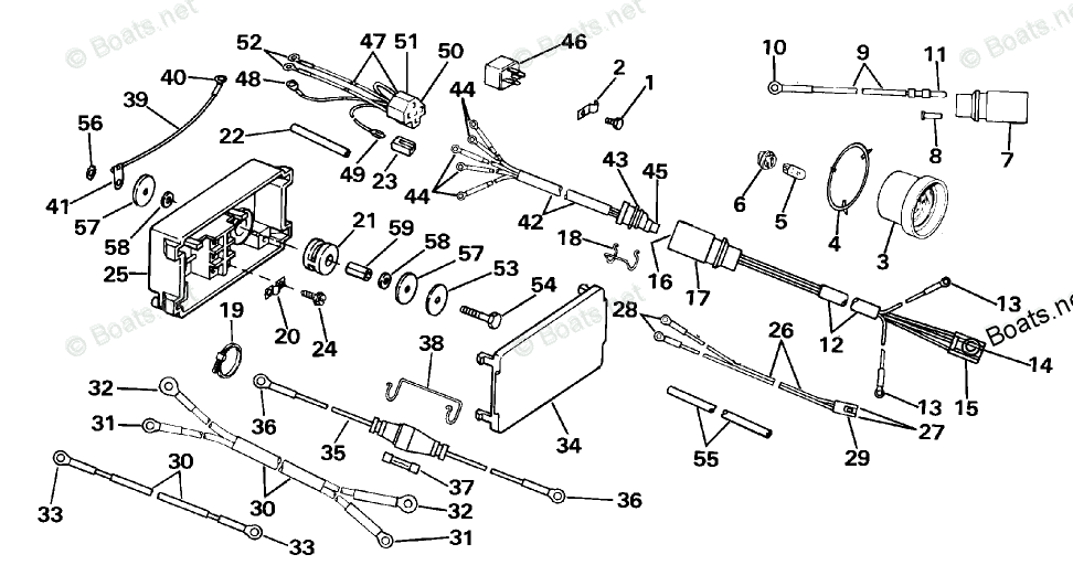 Johnson Outboard 115HP OEM Parts Diagram for Power Trim/Tilt