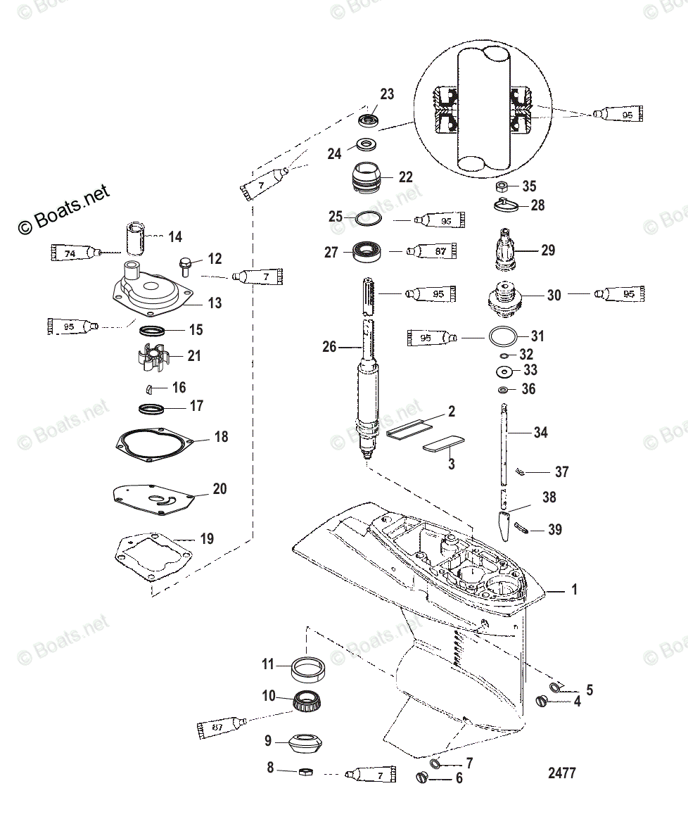 mercury-outboard-30hp-oem-parts-diagram-for-gear-housing-driveshaft-2-00-1-gear-ratio-boats