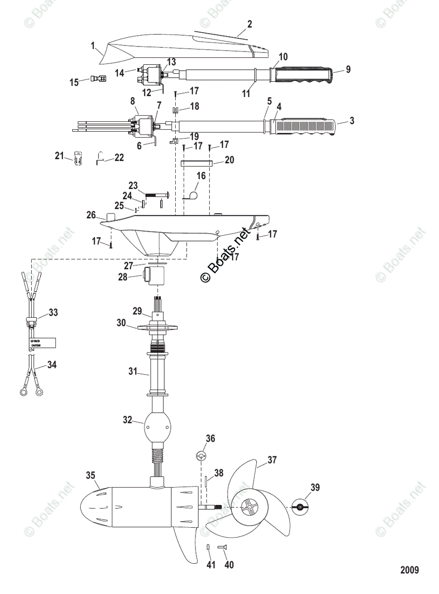 Motorguide Trolling Motor MotorGuide Salt Water Series OEM Parts ...