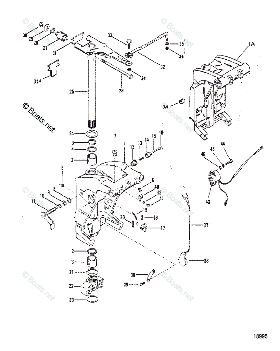 Mercury Outboard 200HP OEM Parts Diagram for SWIVEL BRACKET | Boats.net