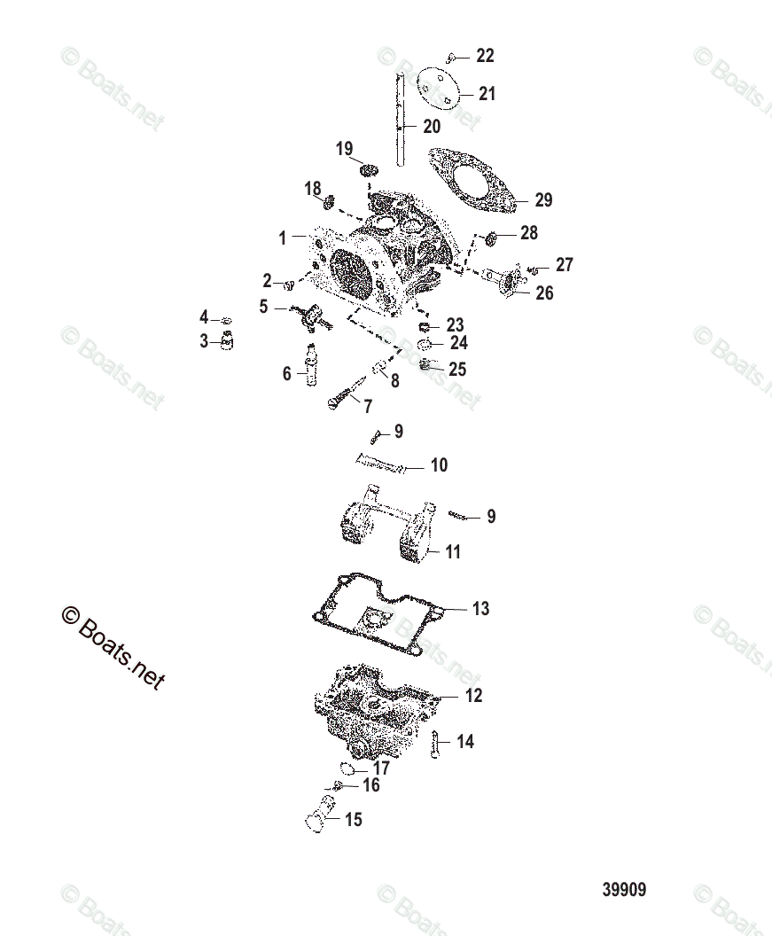 Mercury Outboard 80HP OEM Parts Diagram for Carburetor Assembly | Boats.net