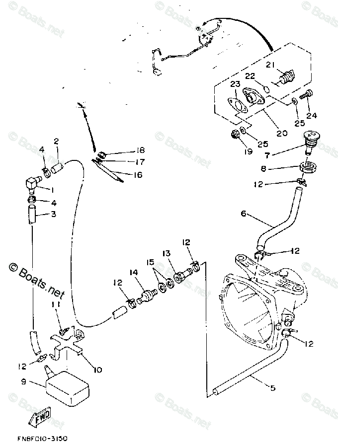 Yamaha Waverunner 1993 Oem Parts Diagram For Hull. Deck 