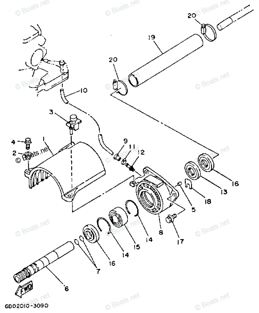 Yamaha Waverunner 1993 OEM Parts Diagram for Jet Unit 2 | Boats.net