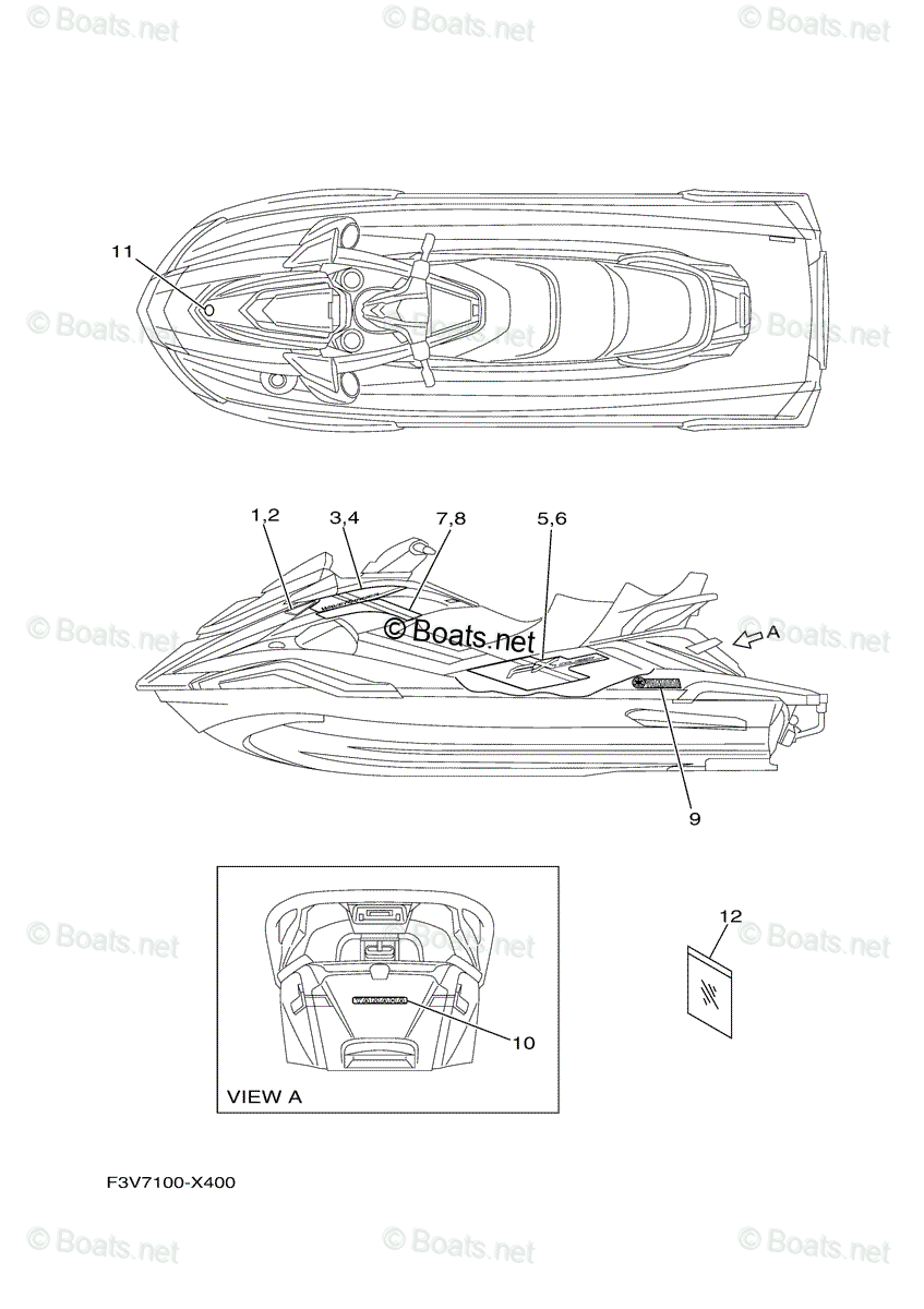 Yamaha Waverunner 2022 OEM Parts Diagram for ELECTRICAL 4