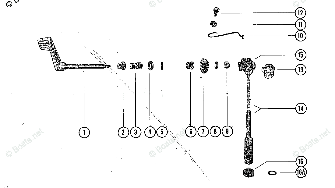 Mercury Outboard 6HP OEM Parts Diagram for Shift Control Linkage ...