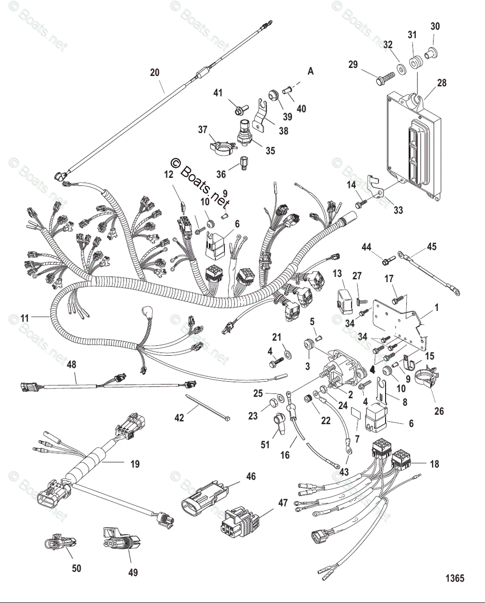 Mercury Outboard 250HP OEM Parts Diagram for Solenoid Plate(Serial ...