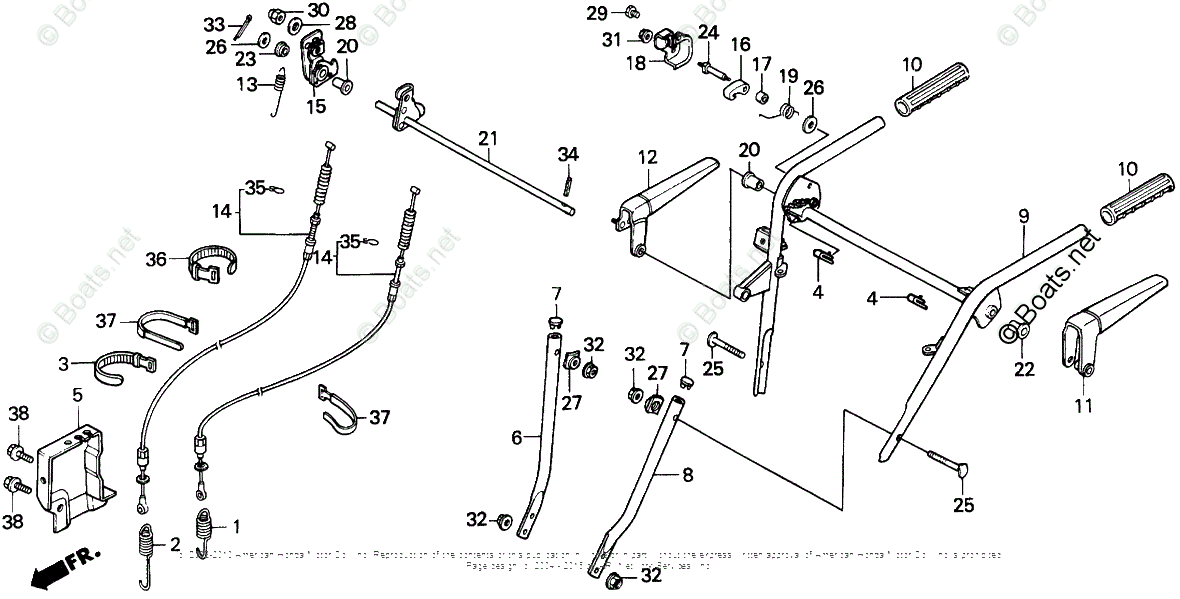 Honda Snow Blowers HS70 TA VIN# HS70-1000008 OEM Parts Diagram for ...