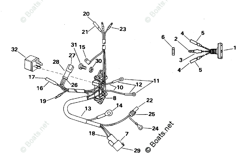 Johnson Outboard Parts by Year 1996 OEM Parts Diagram for Power Trim