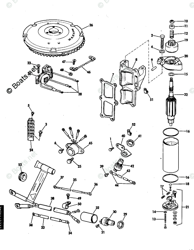 Rigging Parts & Accessories 1974 Parts Diagram for ELECTRIC STARTING KIT 9.9 &15 HP - 1974 | Boats.net