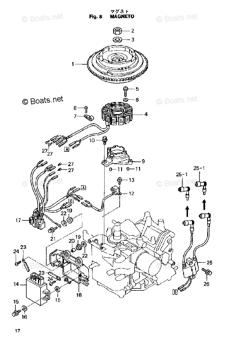 Tohatsu Outboard 2002 OEM Parts Diagram for MAGNETO | Boats.net