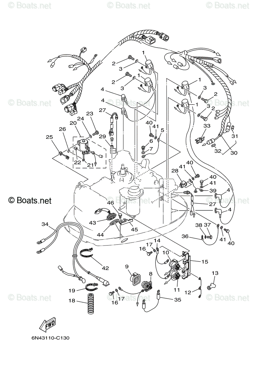 Yamaha Outboard 2006 OEM Parts Diagram for ELECTRICAL (2 Yamaha Outboard 2006 OEM Parts Diagram for ELECTRICAL (2