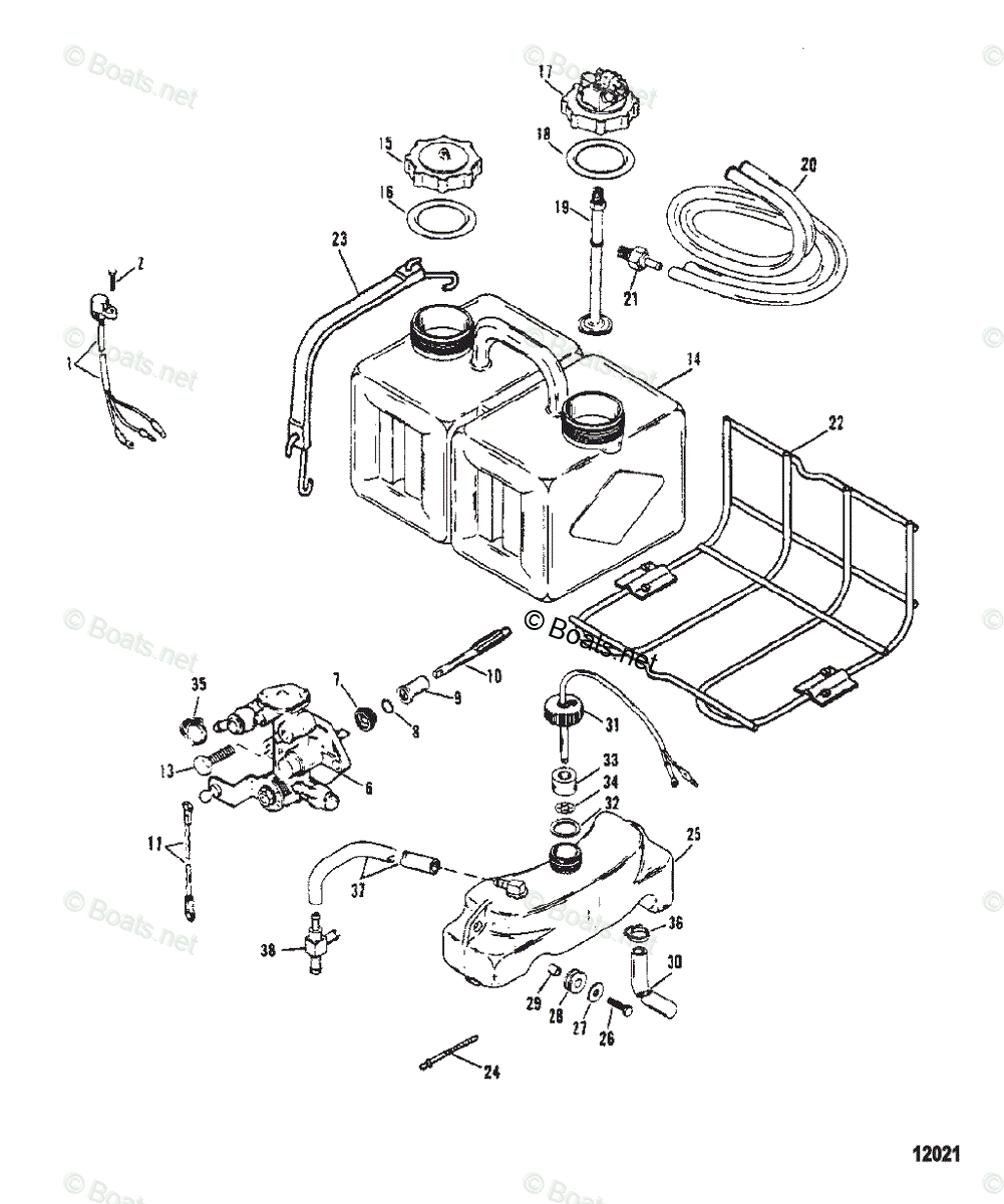 Mercury Outboard 200HP OEM Parts Diagram for Oil Injection Components ...