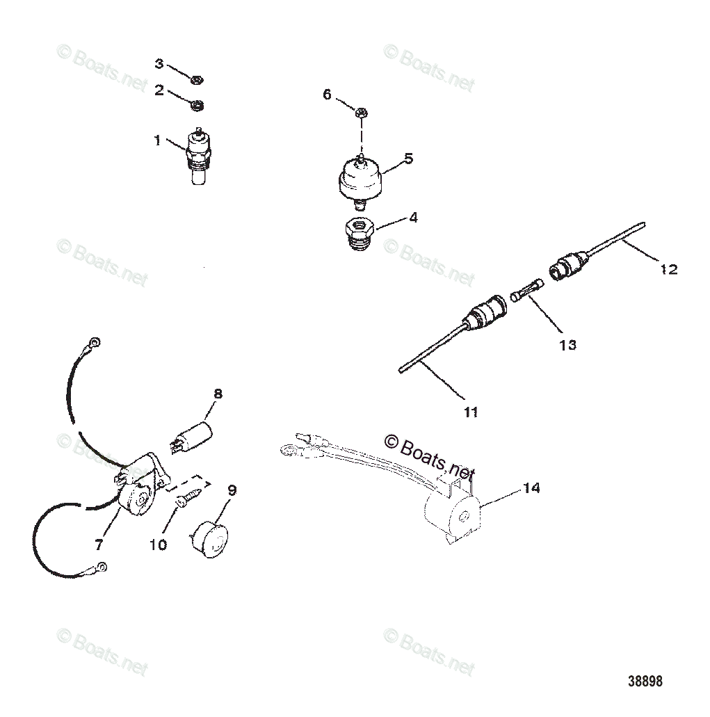 Mercruiser Sterndrive Gas Engines Oem Parts Diagram For Audio Warning 