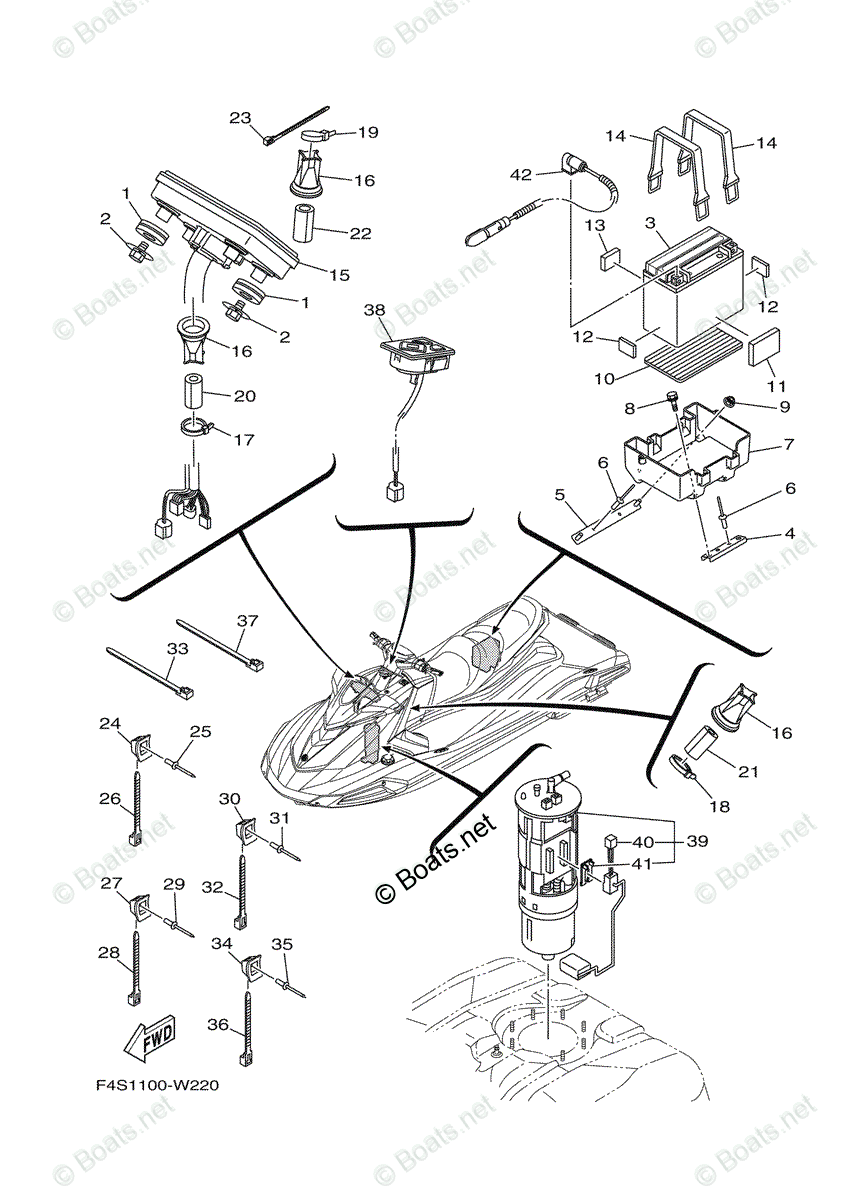 Yamaha Waverunner 2021 OEM Parts Diagram for ELECTRICAL 3 | Boats.net