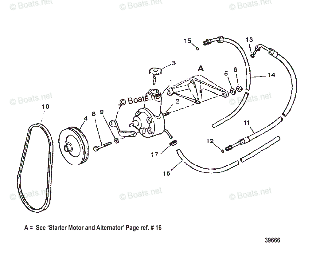 Mercruiser Sterndrive Gas Engines Oem Parts Diagram For Steering System ...