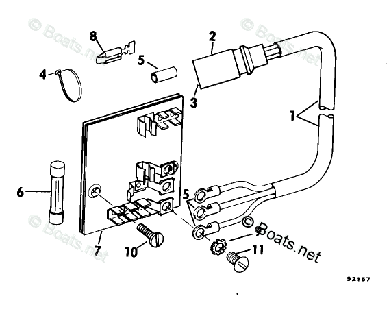 Evinrude Rigging Parts & Accessories 1979 OEM Parts Diagram for CONTROL