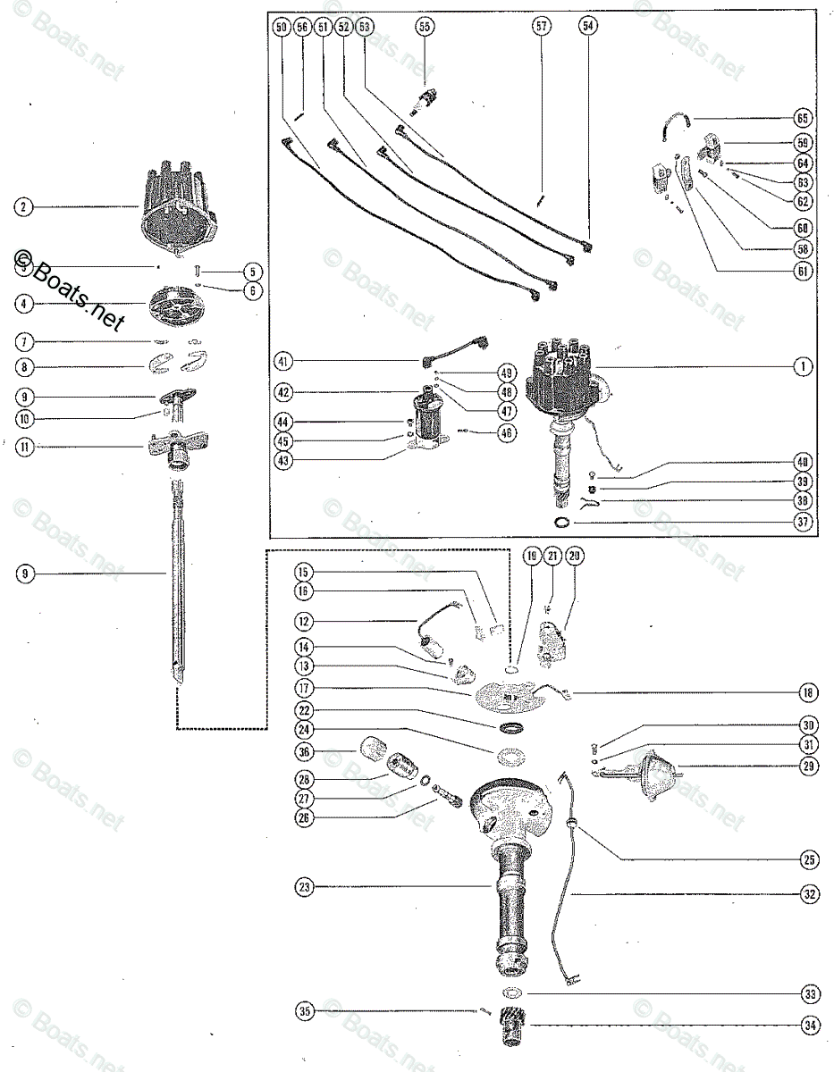 Mercury MerCruiser Sterndrive Parts by Size & Serial Engines - Gas OEM