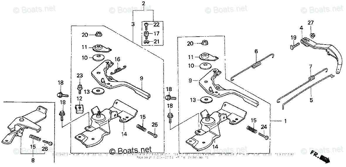 Honda Small Engine Parts GX160 OEM Parts Diagram for Control | Boats.net