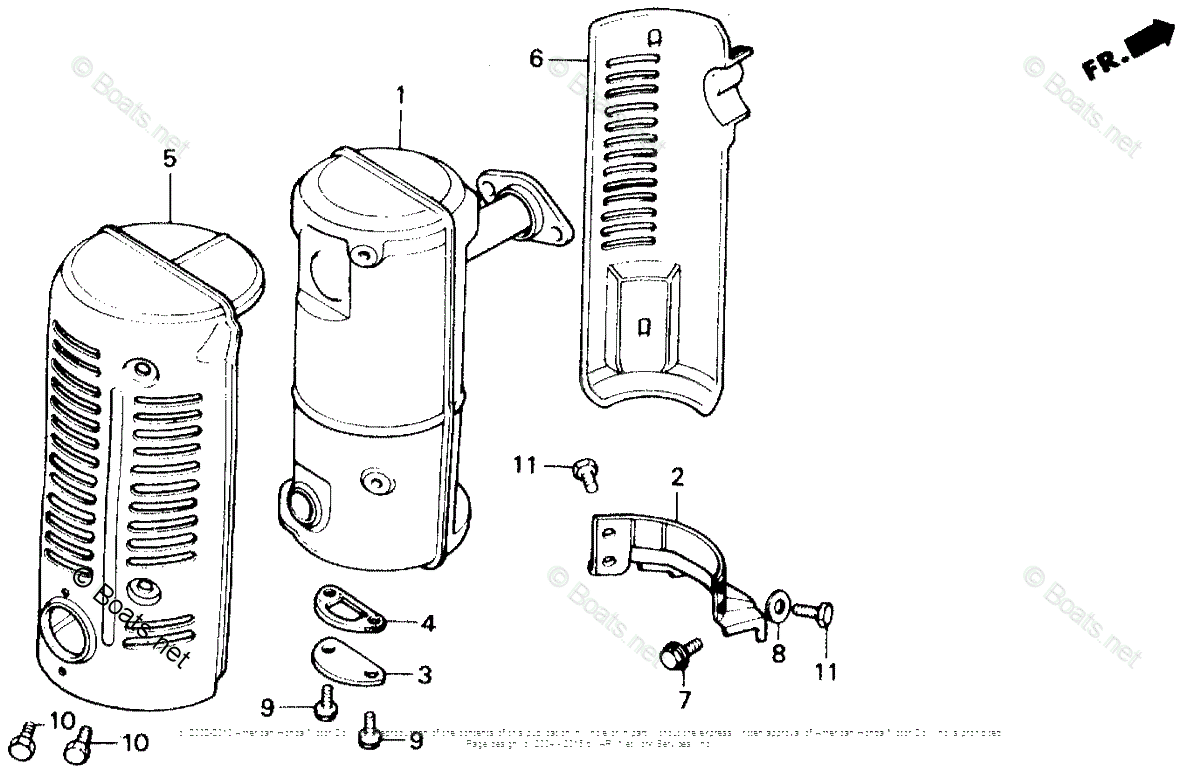 Honda Water Pumps Wb20t Dra Vin Wzal 1000001 To Wzal 1999999 Oem Parts Diagram For Muffler