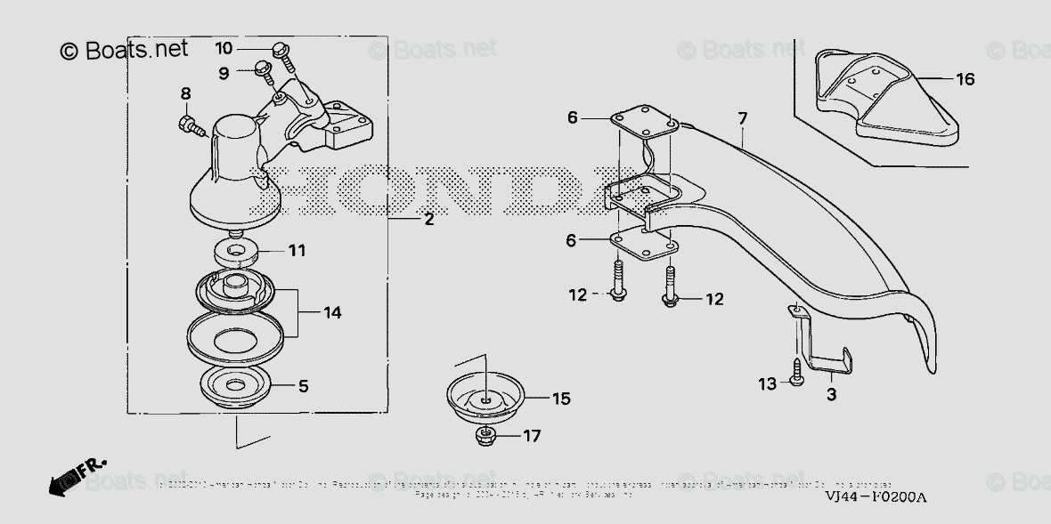 Honda Trimmer & Brush Cutters HHT25S LTAA VIN HAFA1000001 TO HAFA
