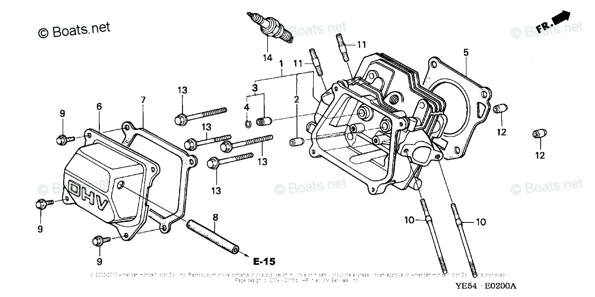 Honda Water Pumps Wp20x Acf6 Vin Wzbe 1000001 To Wzbe 1399999 Oem Parts Diagram For Cylinder