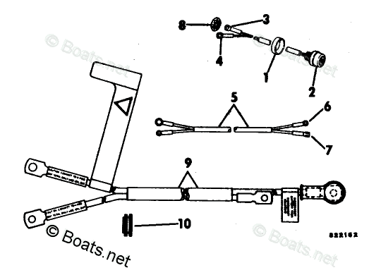 Evinrude Outboard Parts by Year 1983 OEM Parts Diagram for CABLE AND