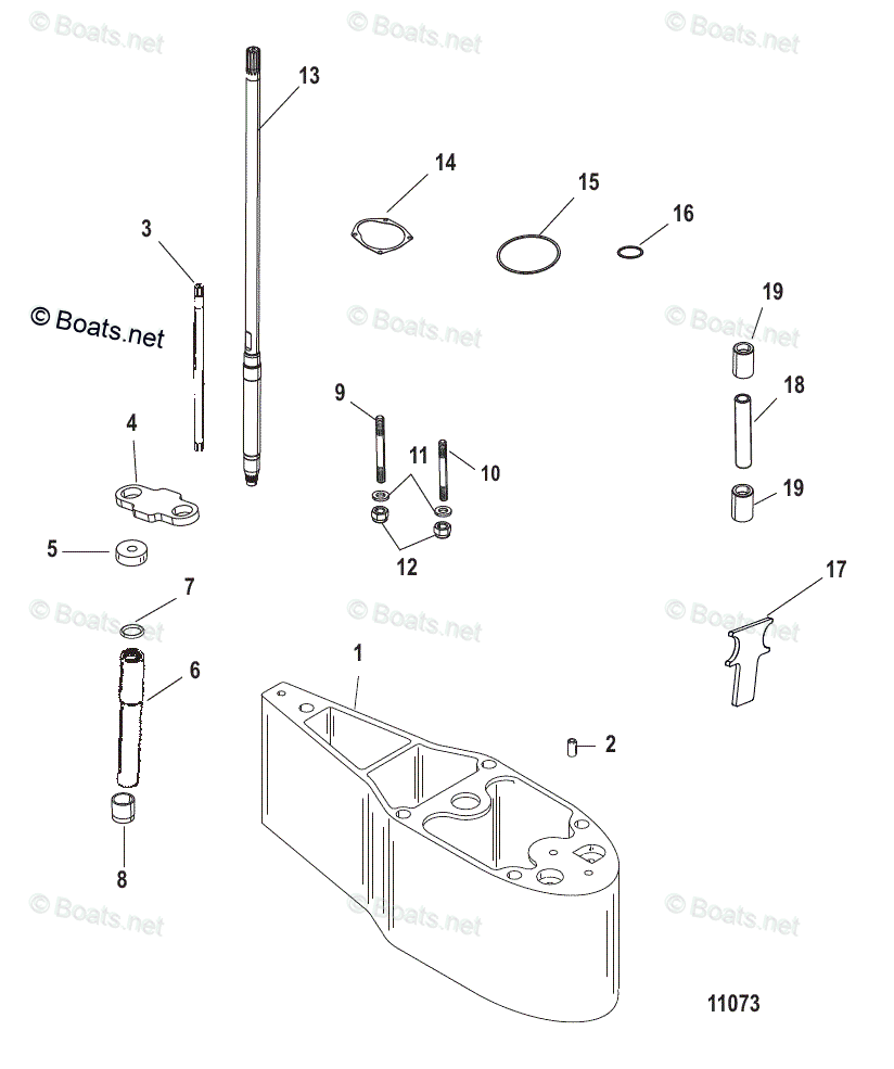 Mercury Outboard 115HP OEM Parts Diagram for EXTENSION KIT