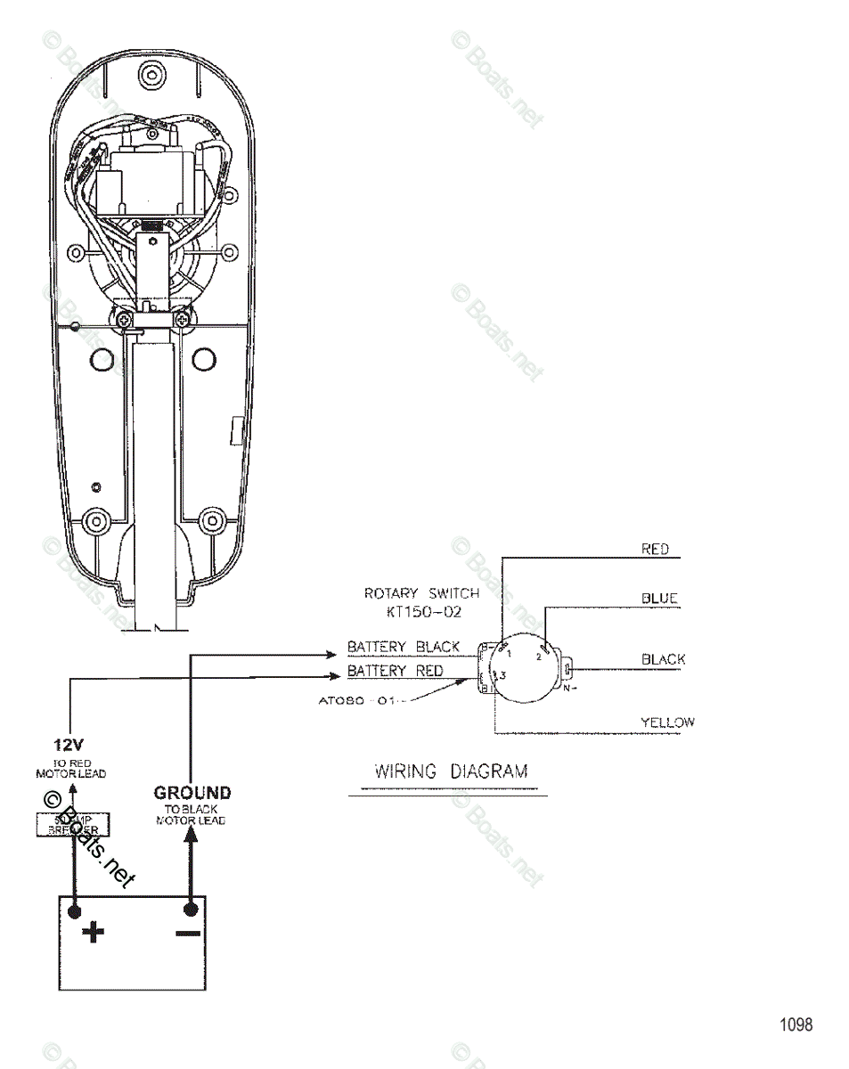 Trolling Motor 500 Series OEM Parts Diagram for