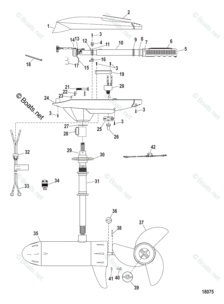 Trolling Motor Fresh Water Series OEM Parts