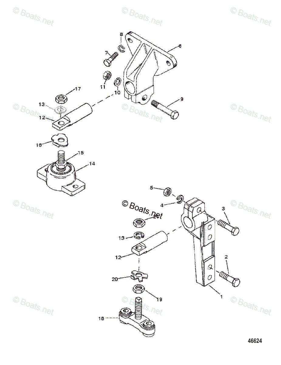 Mercruiser Inboard Gas Engines OEM Parts Diagram For TRANSMISSION ...