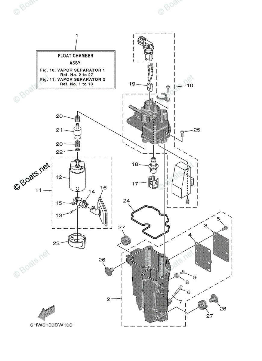 MARIページ MerCruiser 330 GM 454 V-8 1982-1987 Cylinder Head & Rocker