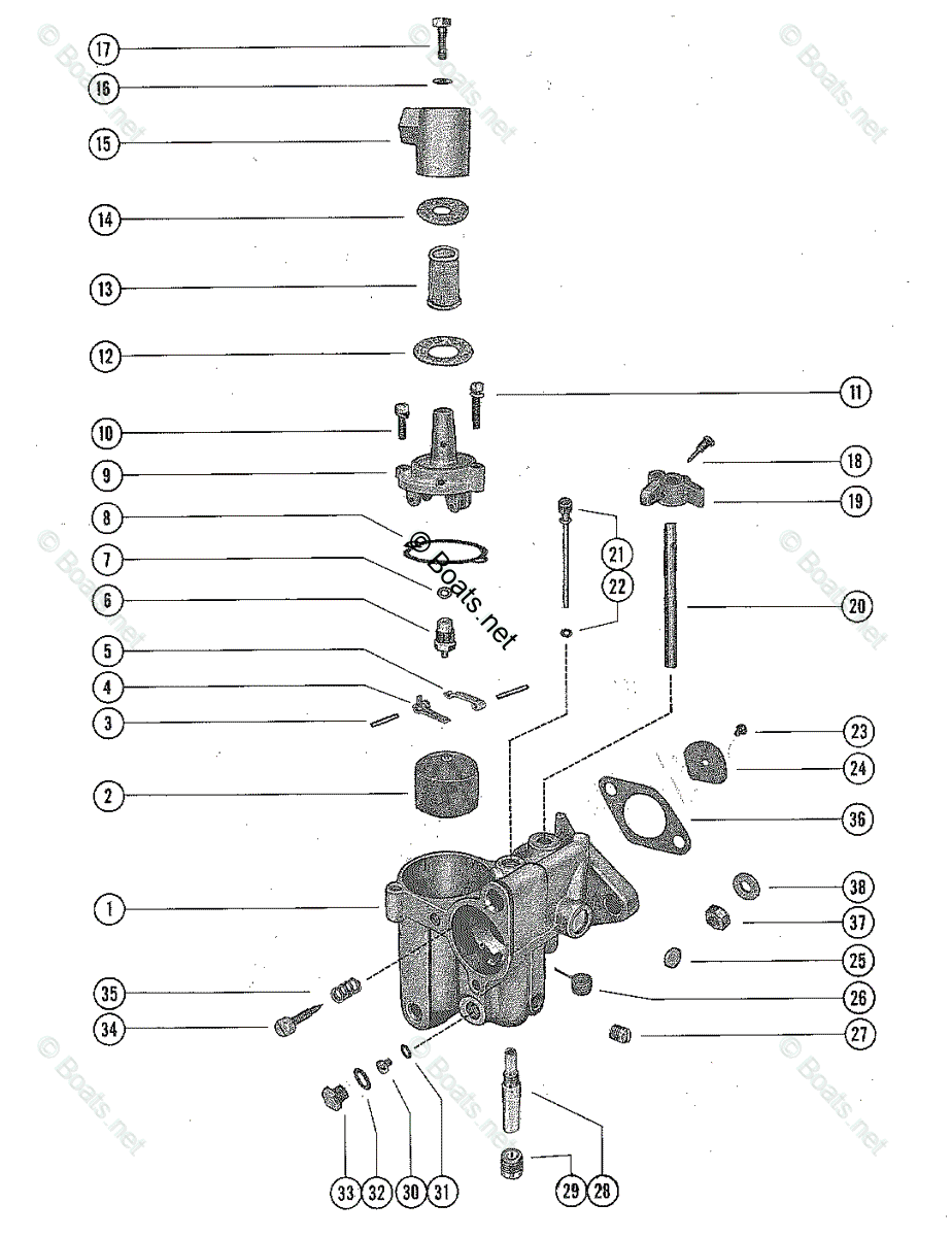 Mercury Outboard 6HP OEM Parts Diagram for Carburetor Assembly | Boats.net