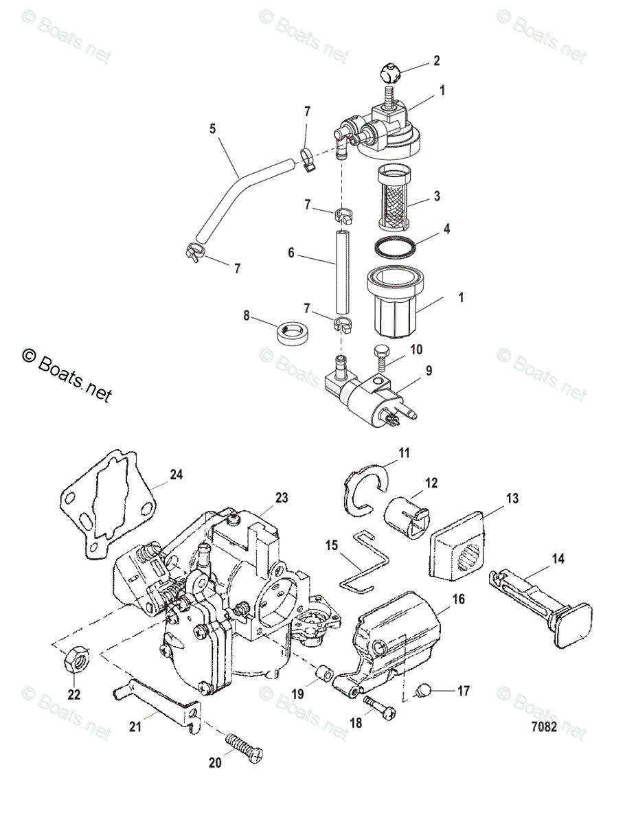 Mercury Mercury & Mariner Outboard Parts by HP & Liter 25HP OEM Parts