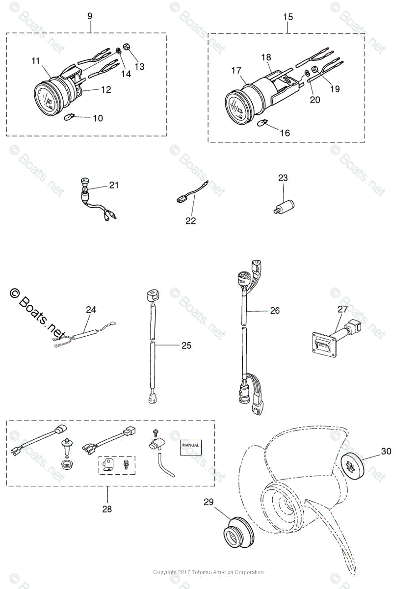 Tohatsu Outboard 2017 OEM Parts Diagram for OPTIONAL PARTS 2 | Boats.net