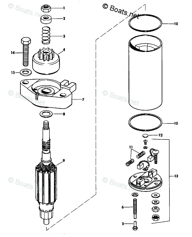 johnson-outboard-9-9hp-oem-parts-diagram-for-starter-motor-boats