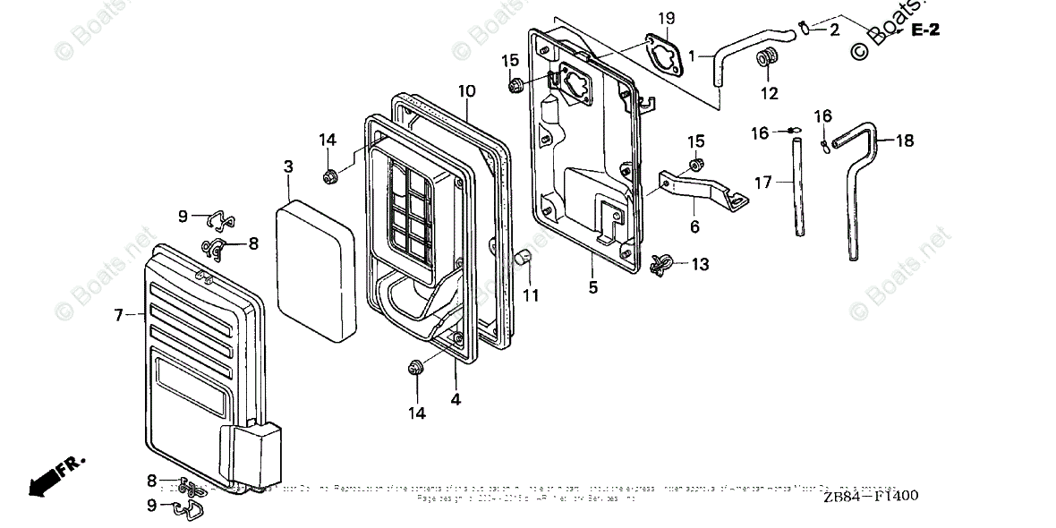 Honda Generators EX4500SK1 AB VIN EB31120001 OEM Parts Diagram for