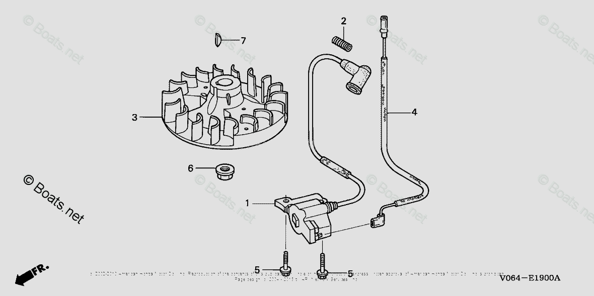 Honda Tillers FG100 A1 VIN FZCV6000001 TO FZCV9999999 OEM Parts