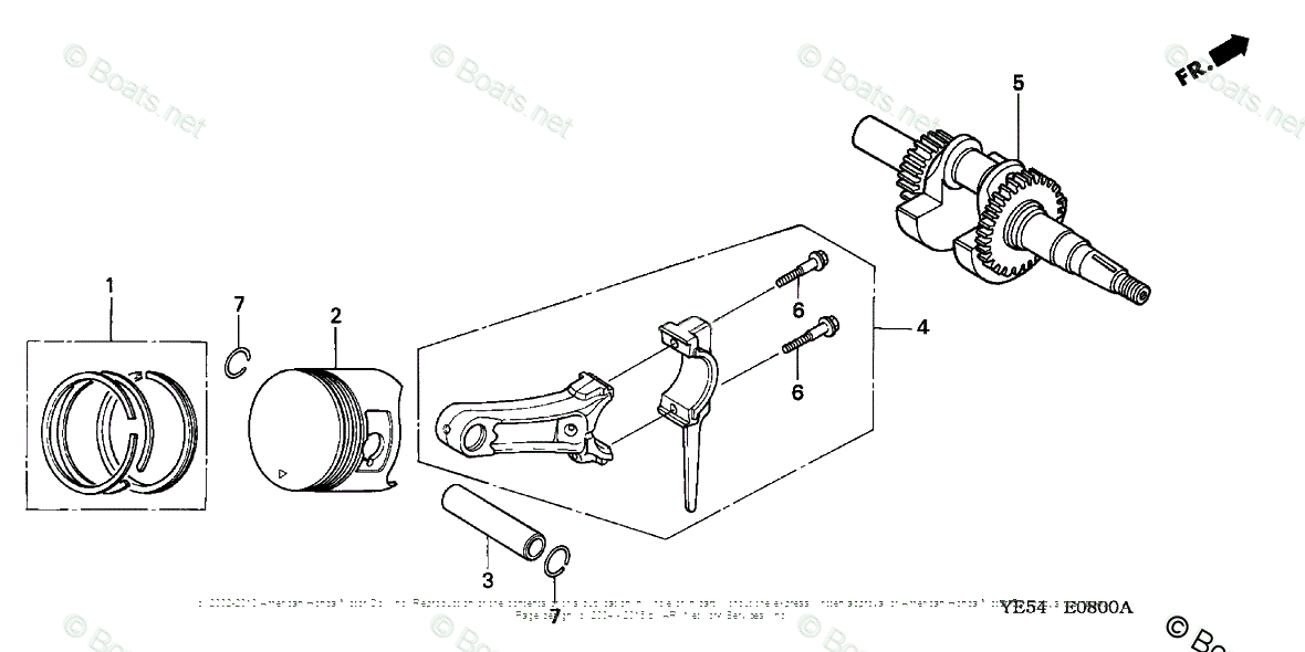 Honda Water Pumps Wp20x Acf6 A Vin Wzbe 1400001 Oem Parts Diagram For Piston Crankshaft