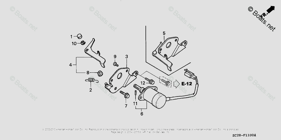 Honda Generators EW171K1 AA VIN EB11120001 OEM Parts Diagram for AUTO THROTTLE
