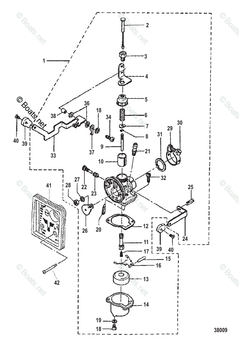 Mercury Outboard 3.3HP OEM Parts Diagram for CARBURETOR | Boats.net