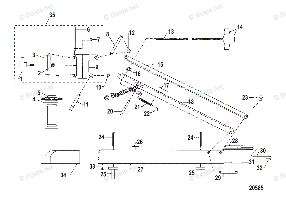 マキ 1/2 Kawasaki Motorcycle 1972 OEM Parts Diagram for HEADLIGHT (S2